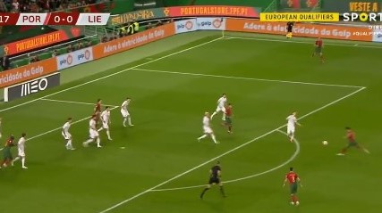 Golo de Cancelo por Portugal
