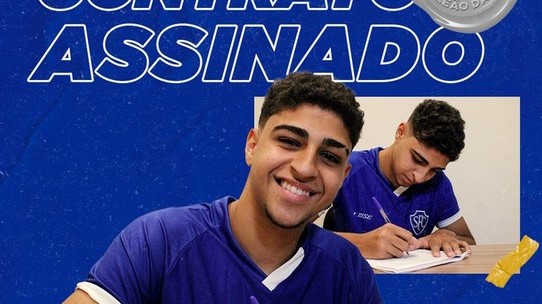 Filho de Adriano Imperador assina seu primeiro contrato profissional