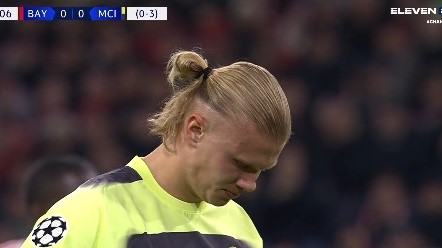 Haaland falha penalty contra Bayern