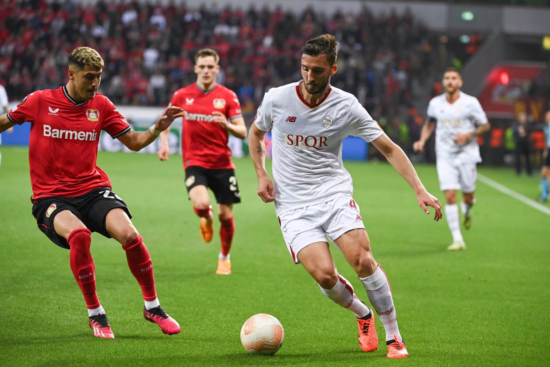 Bryan Cristante AS Roma Bayer Leverkusen
