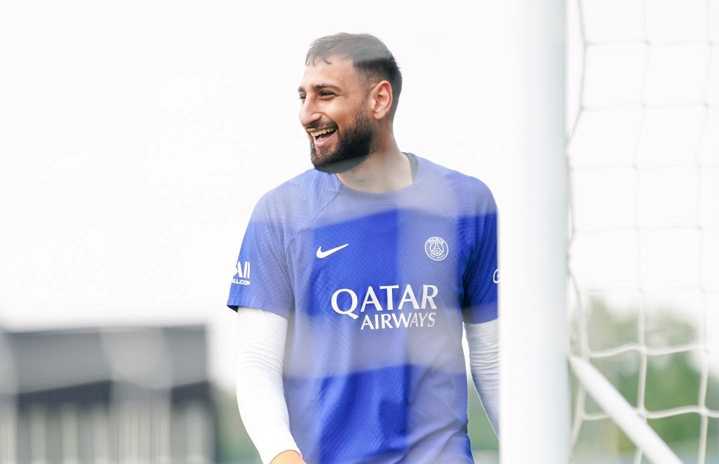 Gianluigi Donnarumma a treinar no PSG