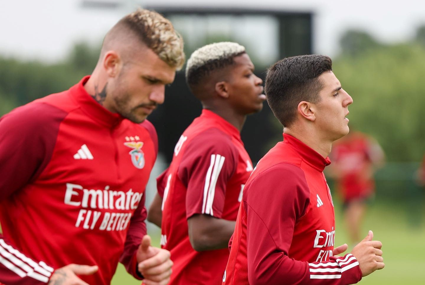 Morato e Florentino a treinar