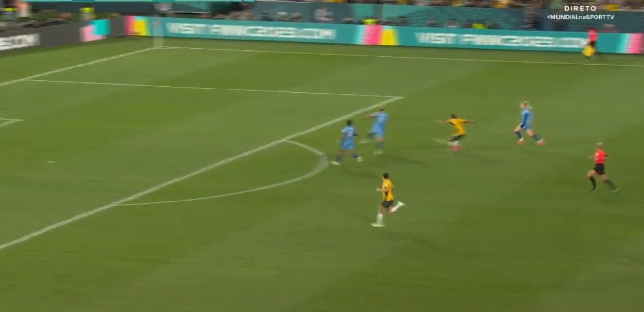 Golo de Sam Kerr à Inglaterra