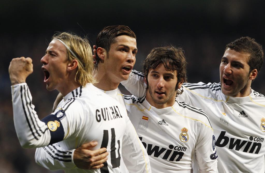 Esteban Granero Cristiano Ronaldo Higuaín Guti Real Madrid