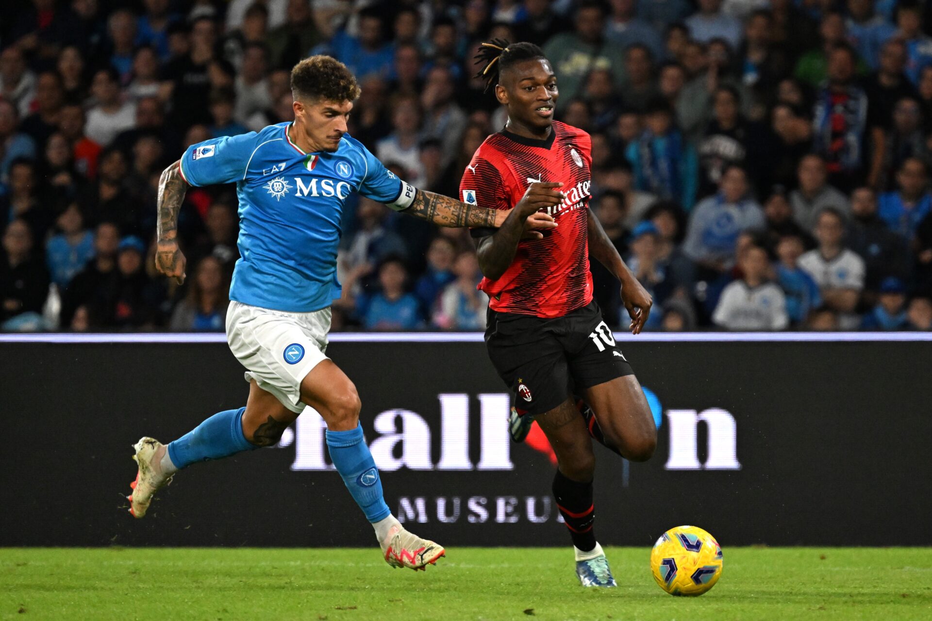 Rafael Leão Di Lorenzo Napoli AC Milan