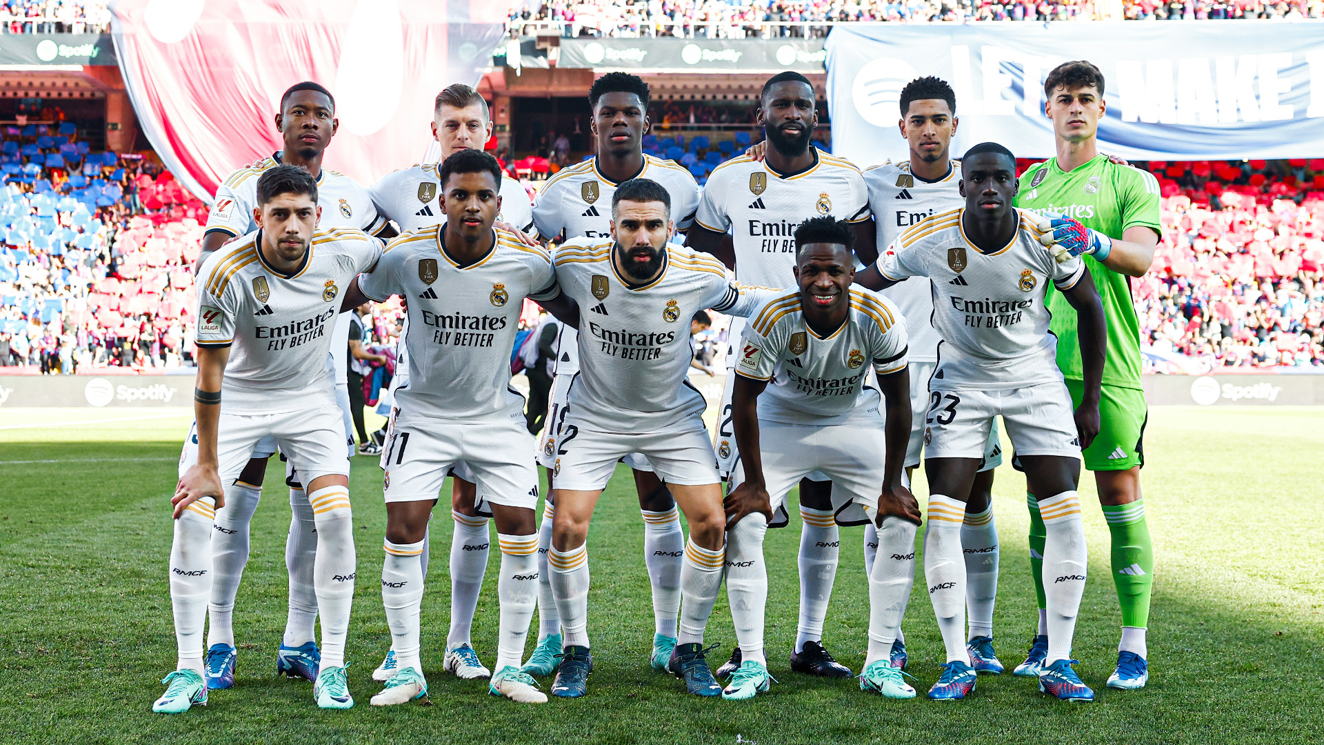 Real Madrid antes da partida