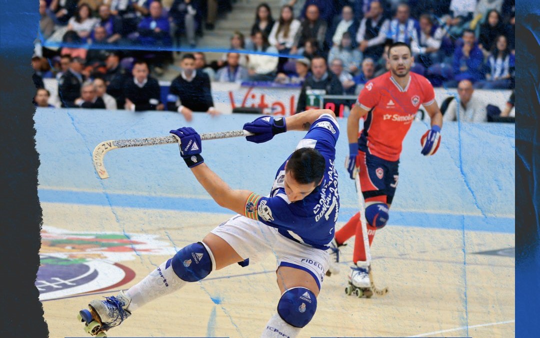 Oliveirense e FC Porto a jogar Hoquei