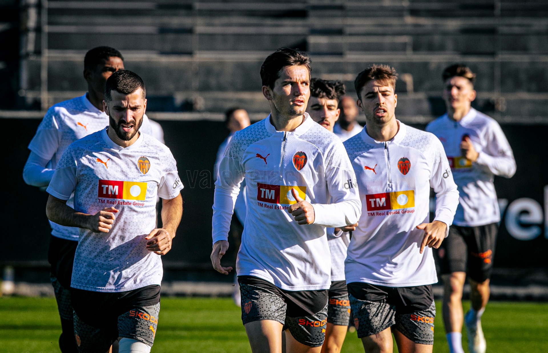 Valência a treinar