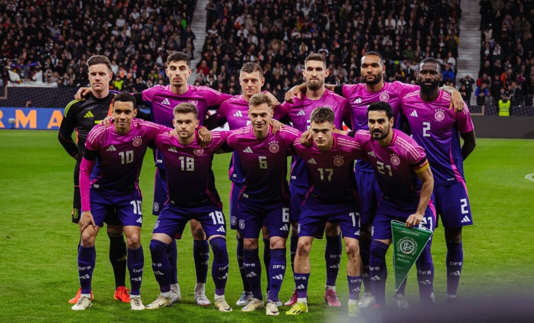 11 da Alemanha para o jogo dos Países Baixos.