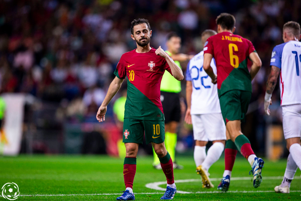Bernardo Silva a jogar por Portugal