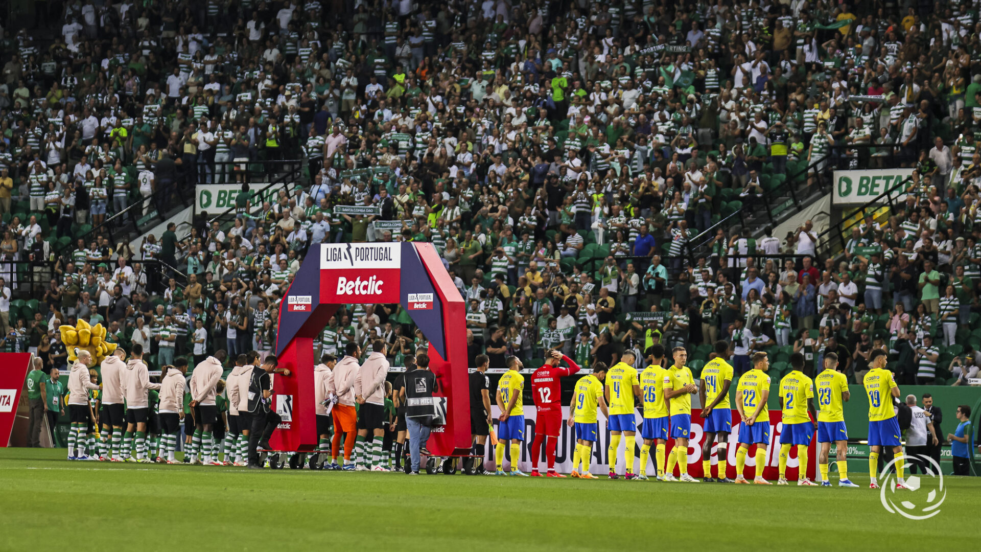 Jogadores do Sporting e do Arouca