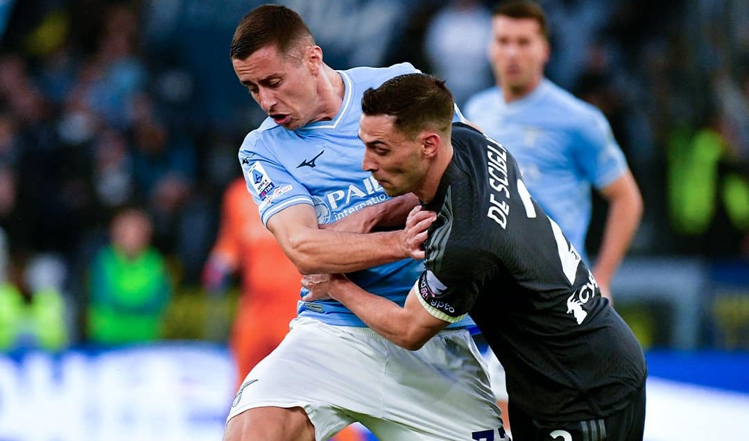 Jogadores da Lazio e da Juventus