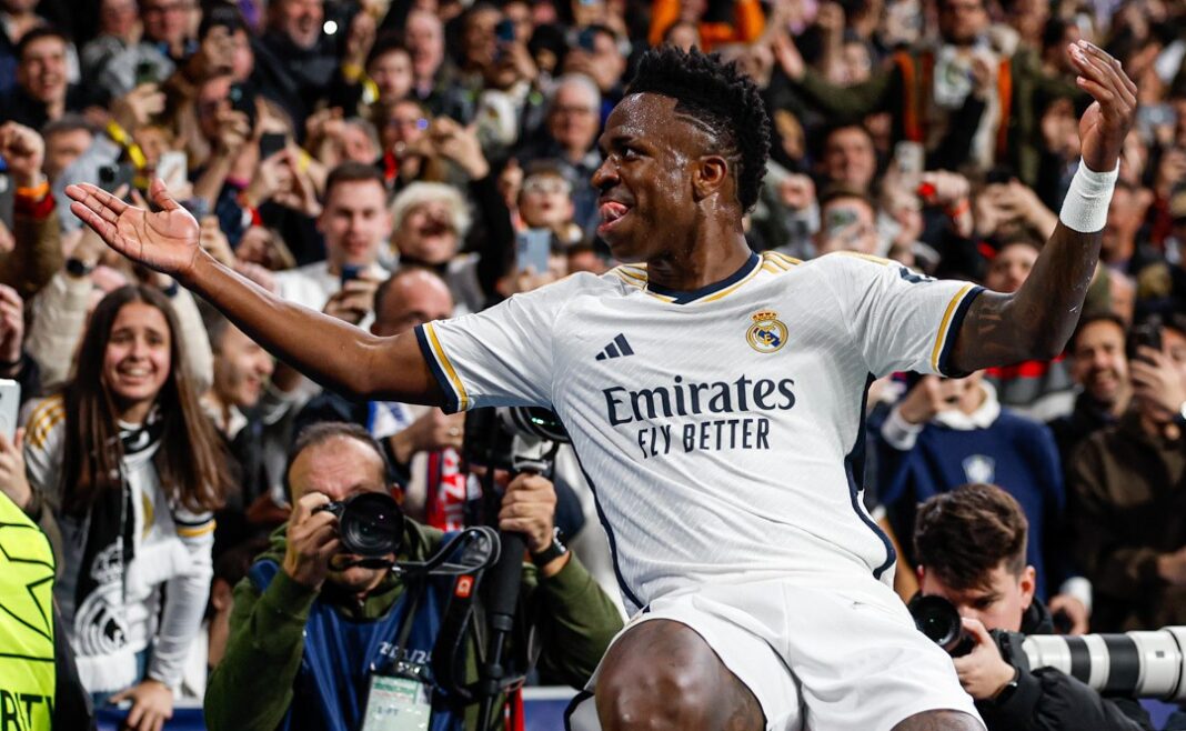 Vinícius Júnior a jogar pelo Real Madrid