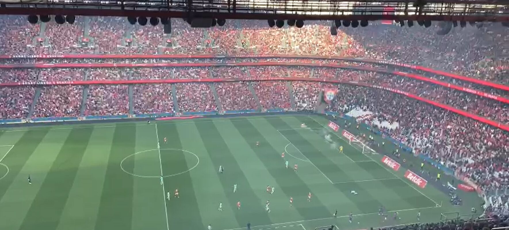 Adeptos Benfica tochas