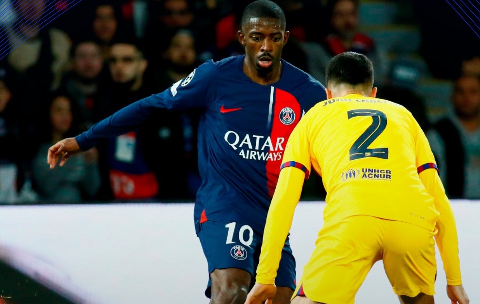 PSG a jogar com o Barcelona