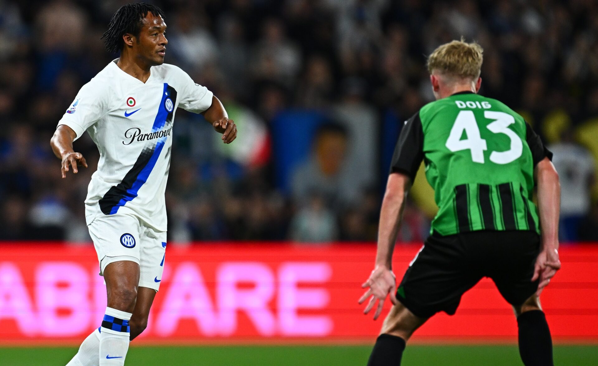 Sassuolo e Inter Milão a jogarem