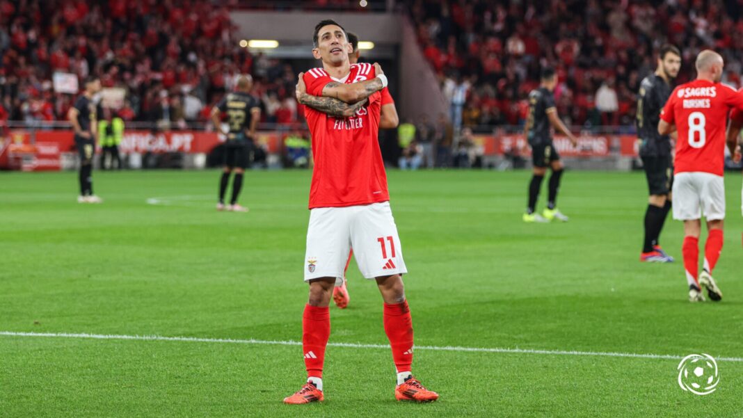Ángel Di María celebraçao Benfica