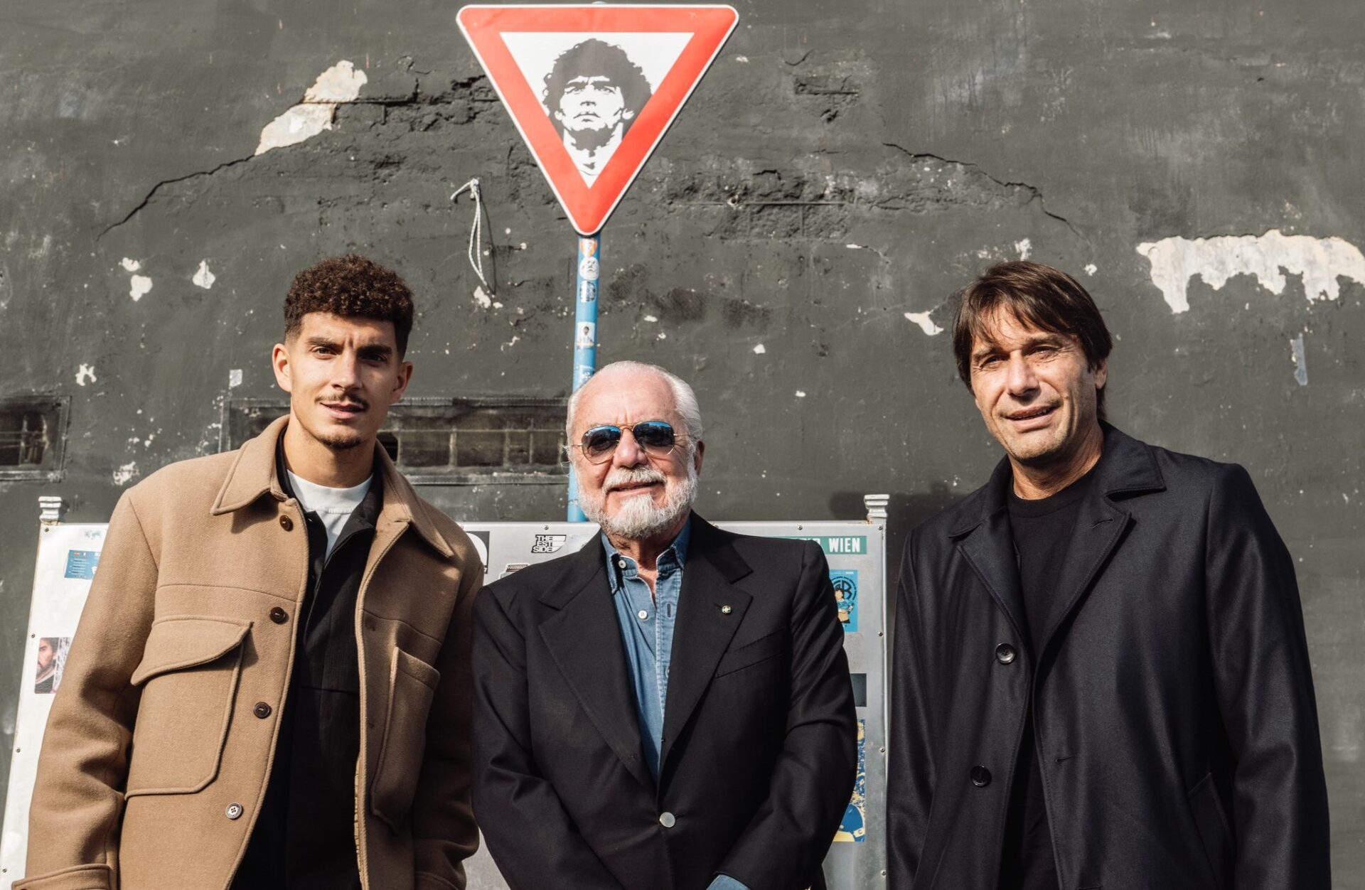 Nápoles Di Lorenzo, Aurelio de Laurentiis, Antonio Conte