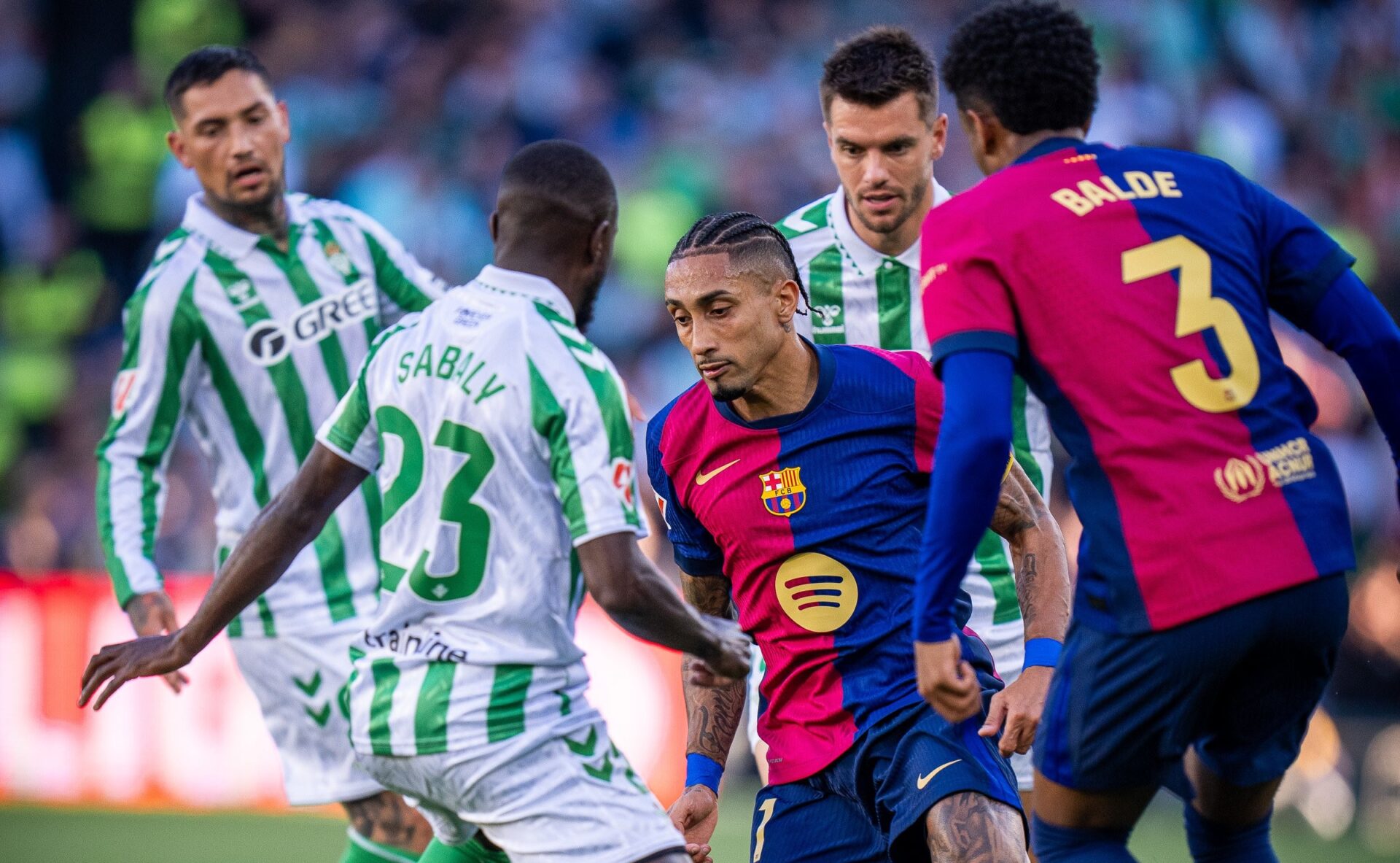 Barcelona e Real Bétis Raphinha