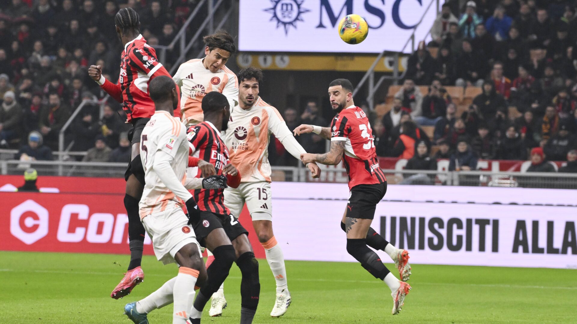 AS Roma AC Milan Jogadores Paulo Dybala