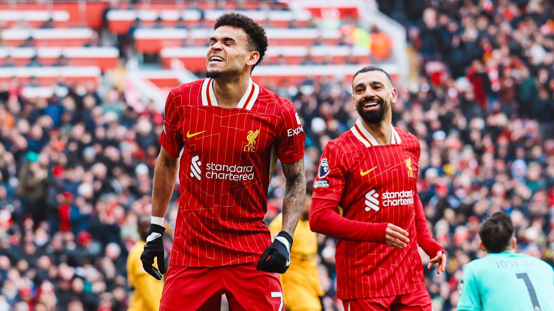 Luis Díaz Mohamed Salah Liverpool
