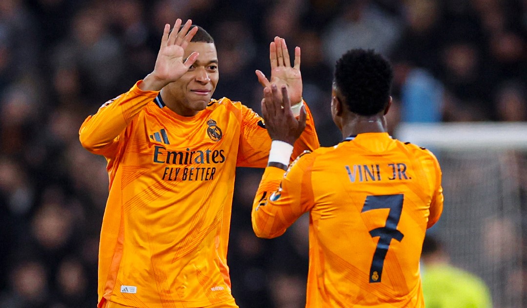 Vinícius Júnior e Kylian Mbappé Real Madrid