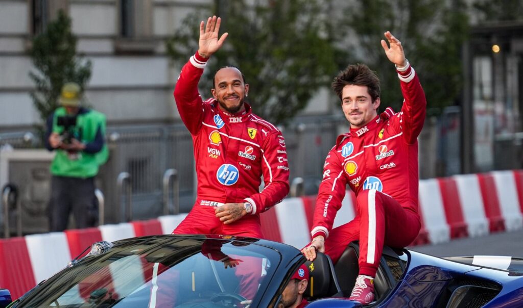 Ferrari Lewis Hamilton Charles Leclerc