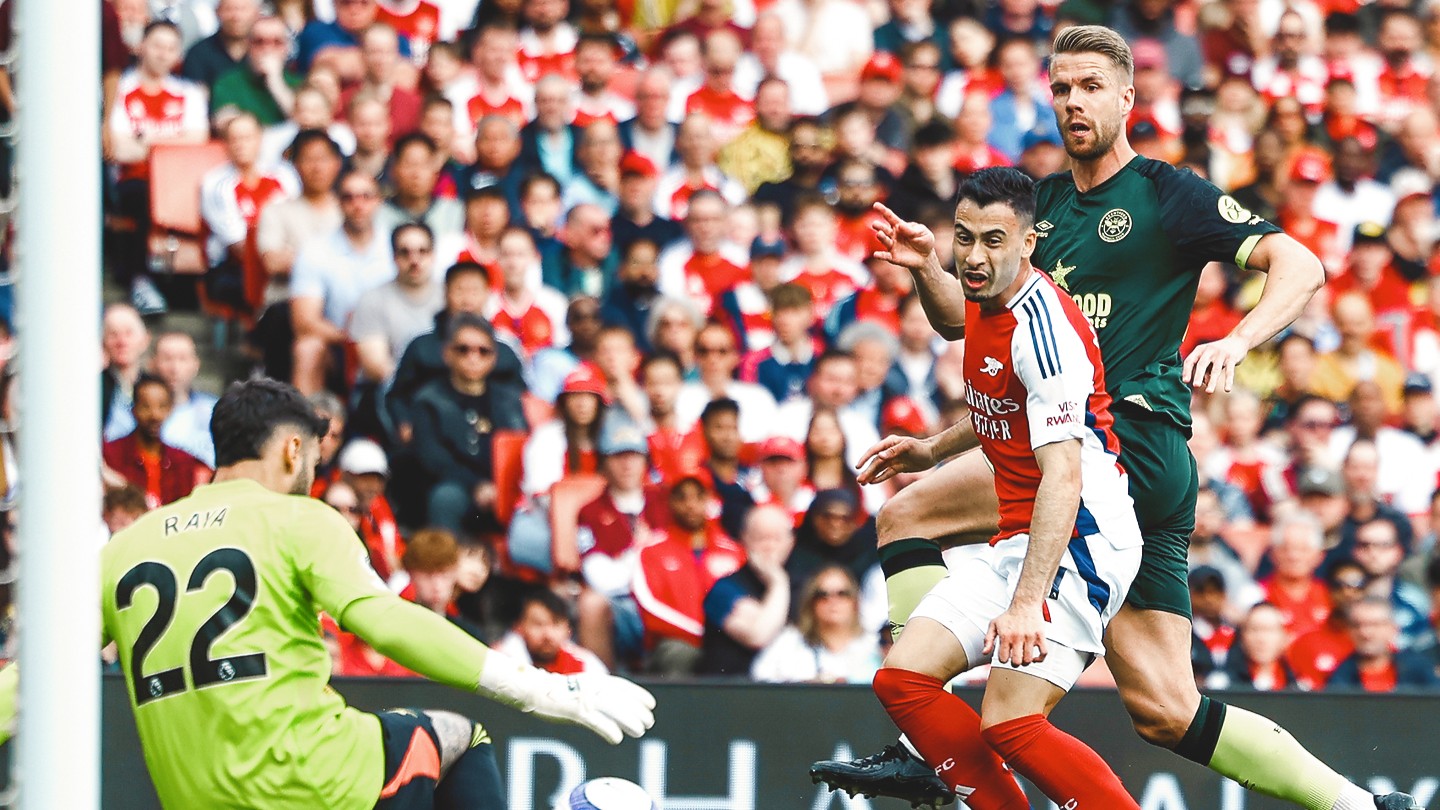 David Raya Gabriel Martinelli Ajer Arsenal Brentford