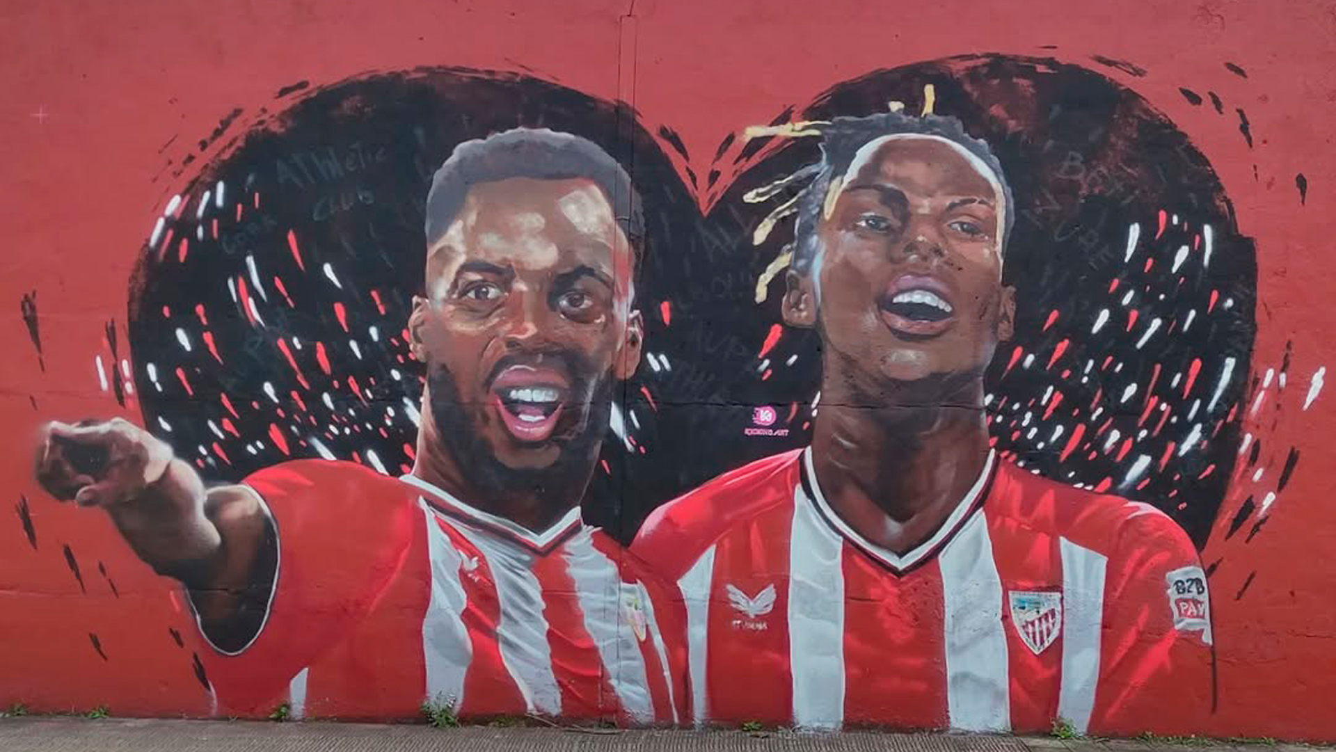 Nico Williams Iñaki Williams Athletic Mural