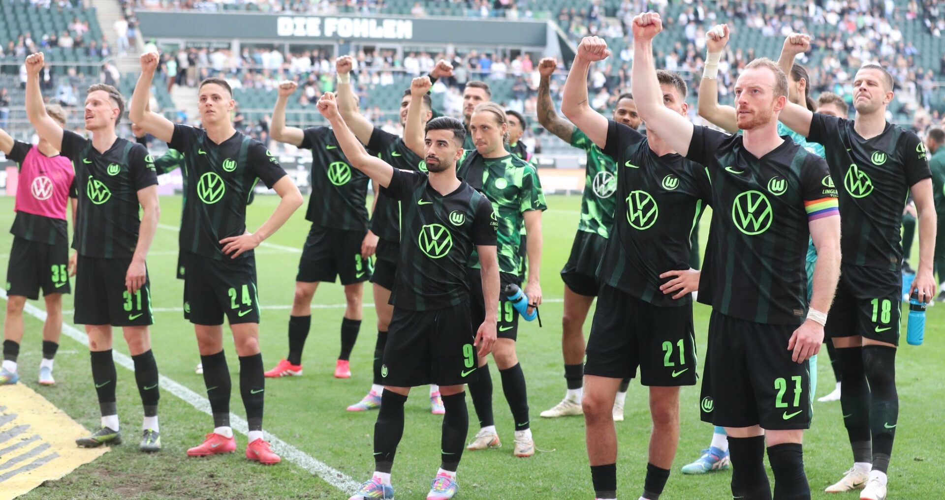 Jogadores do Wolfsburgo