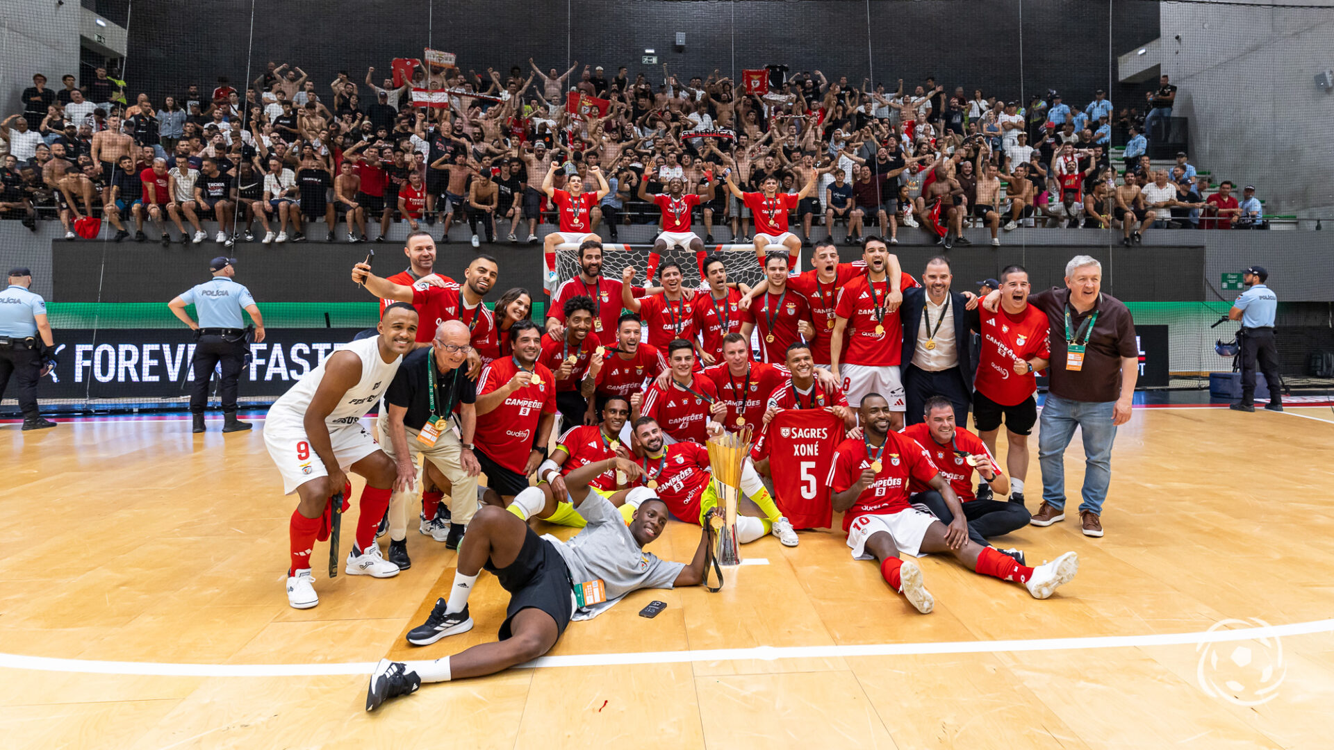 Jogadores do Benfica