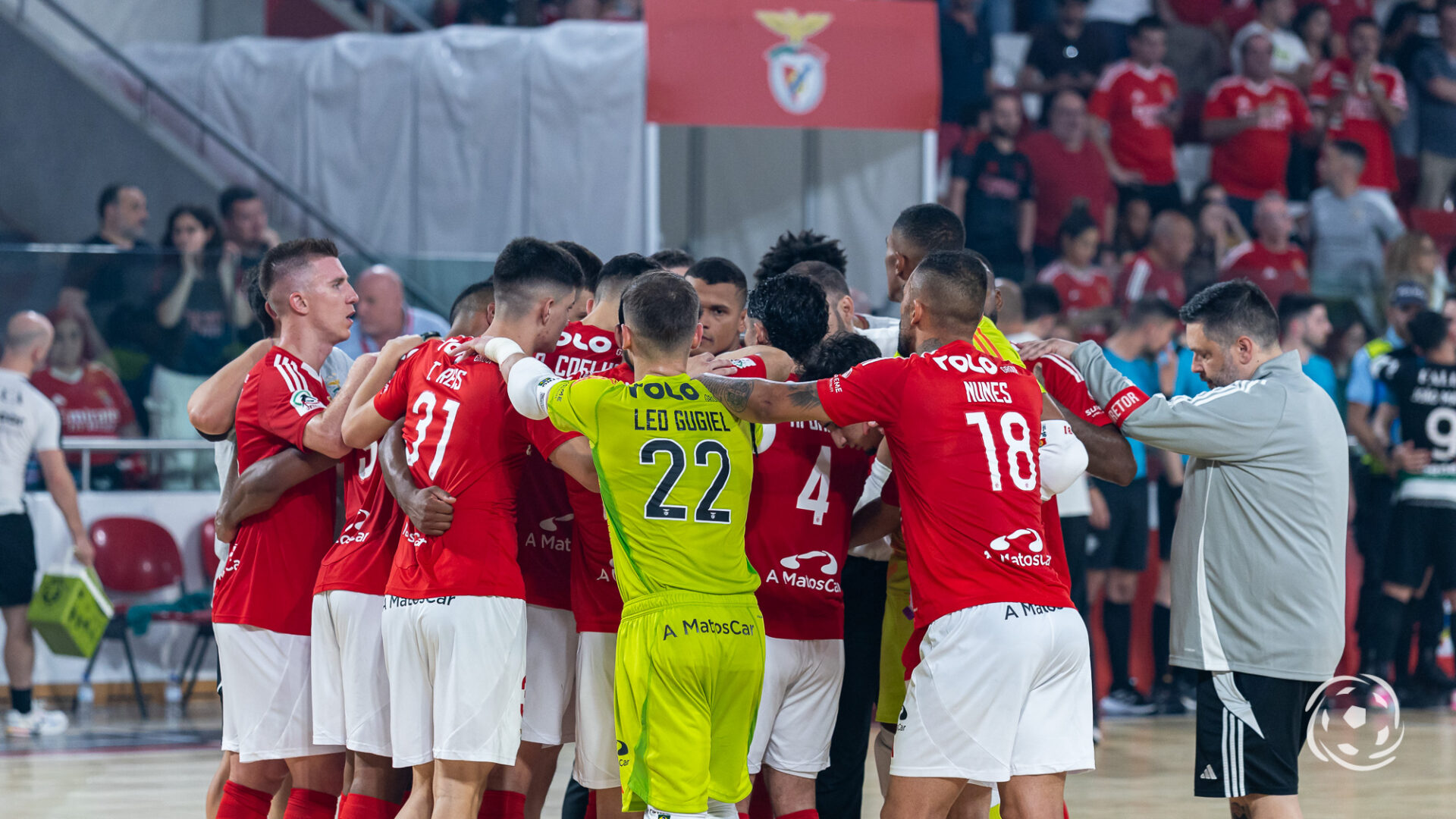 Jogadores do Benfica