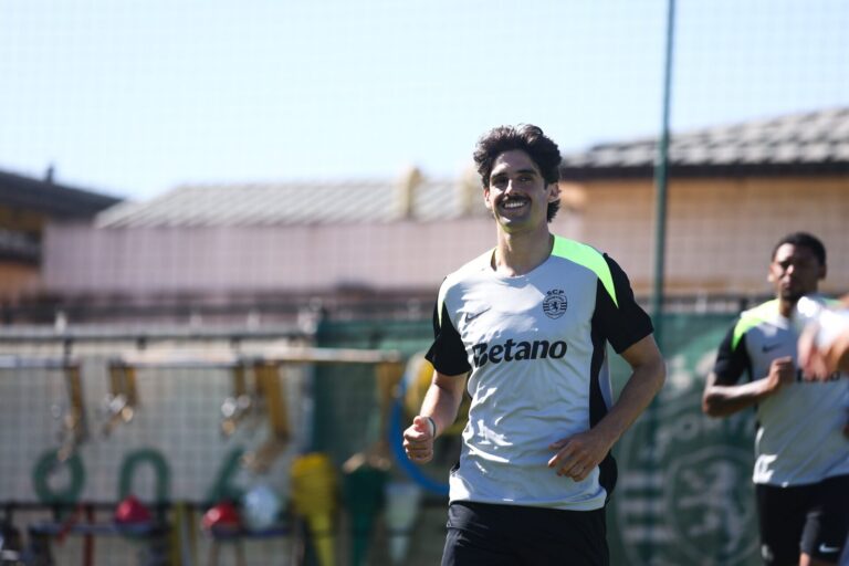 Rui Borges com novidades importantes no treino desta segunda-feira do Sporting