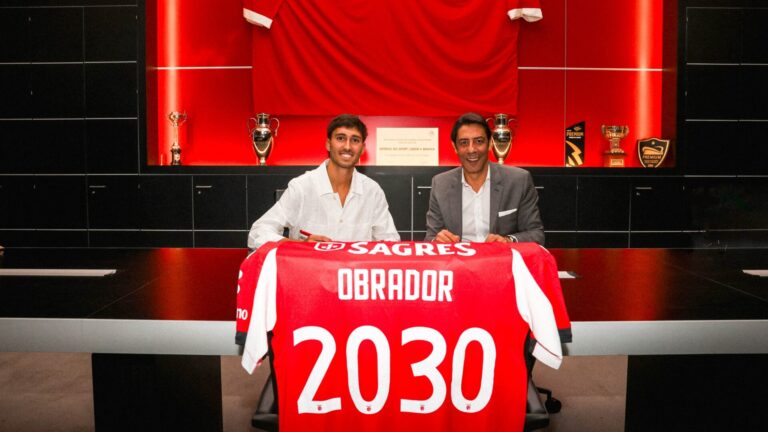 As primeiras palavras de Rafael Obrador no Benfica: «É um orgulho defende um clube tão histórico»