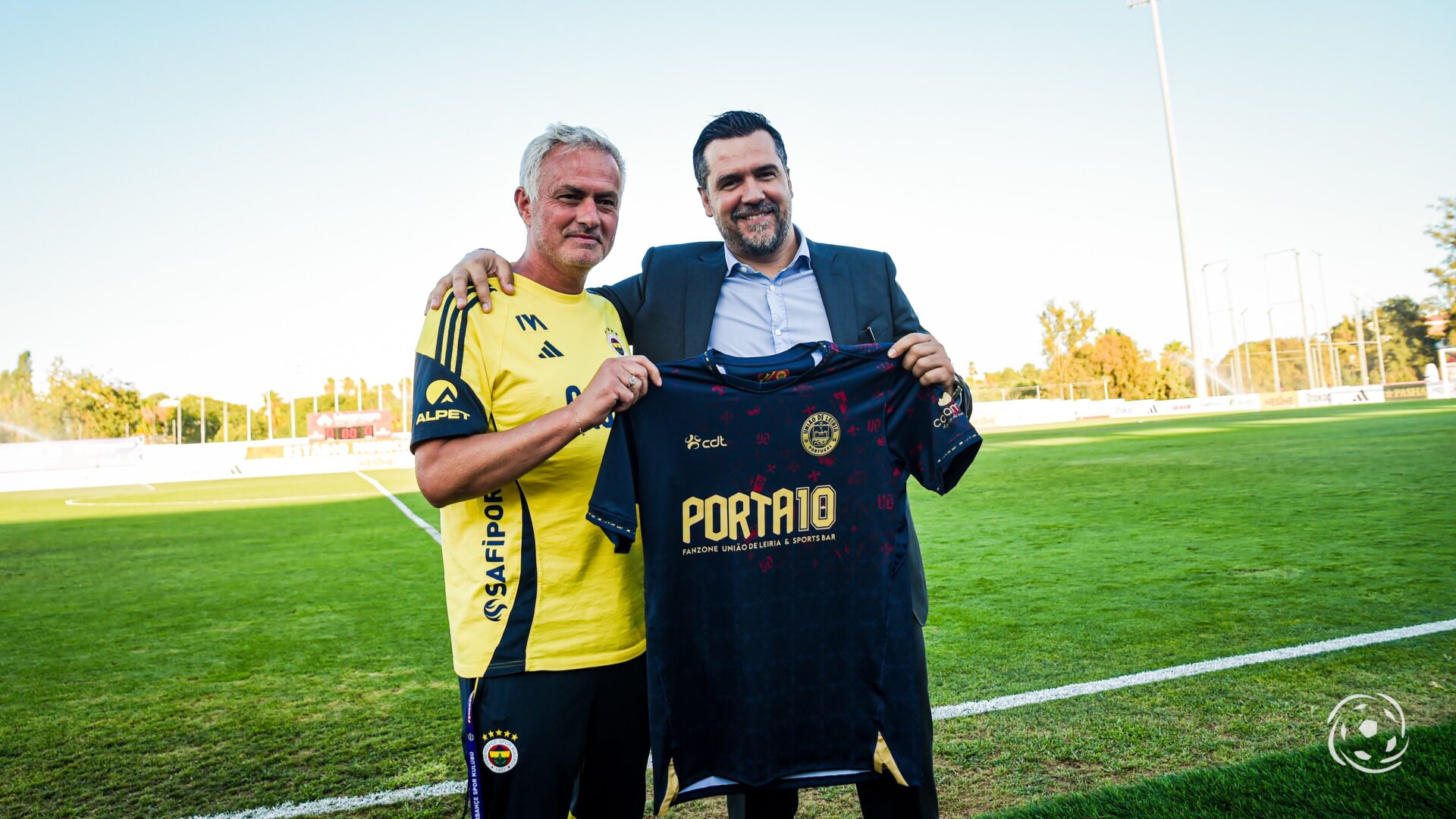 José Mourinho e Nélio Lucas União de Leiria