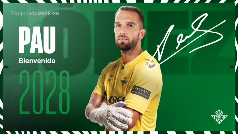 Real Betis anuncia regresso de Pau López