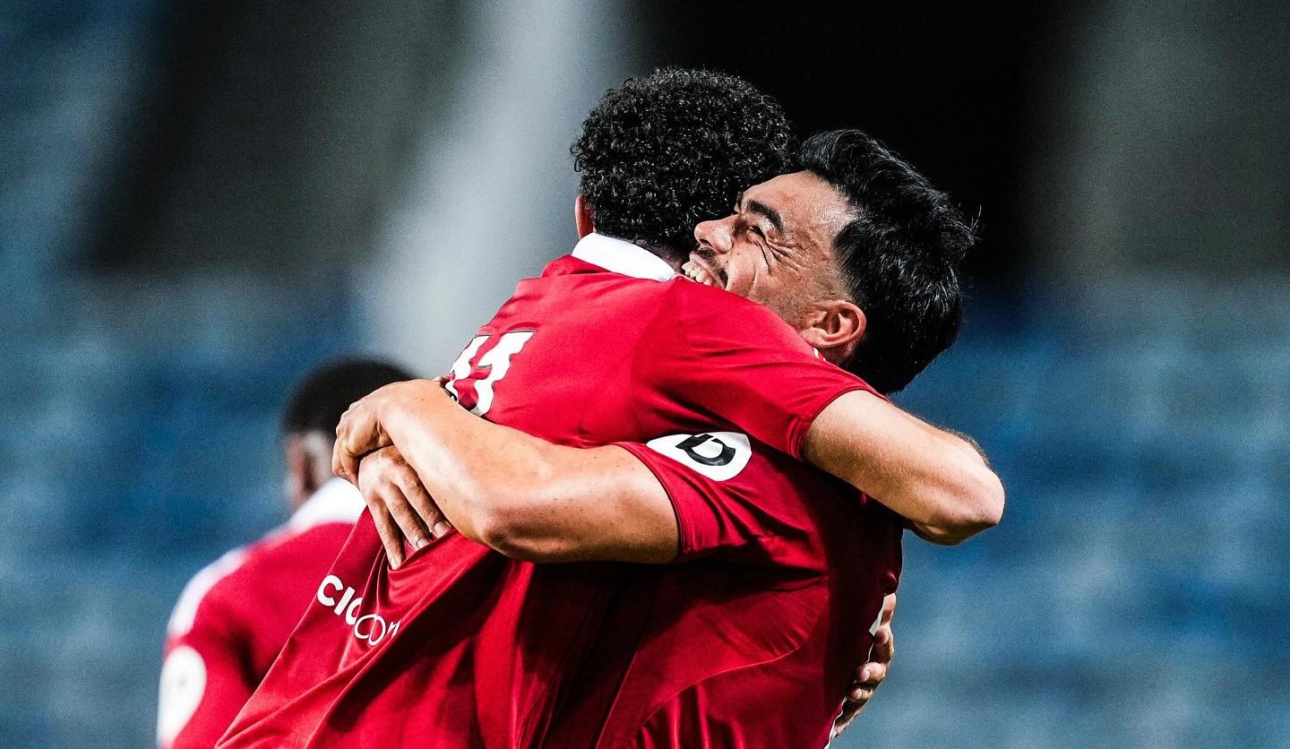 Jogadores do Sevilha a celebrar